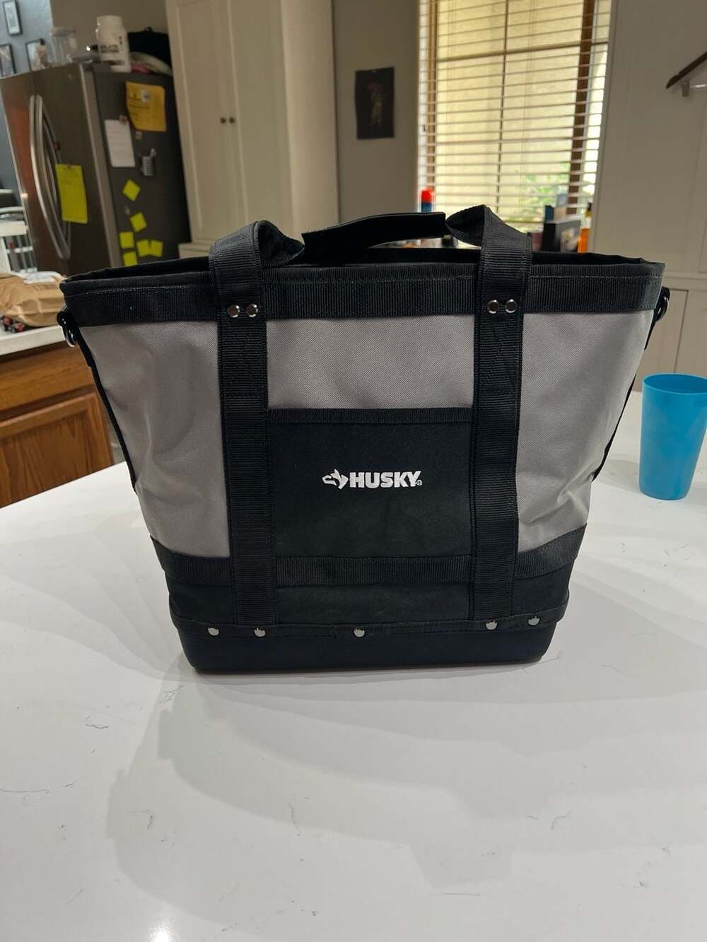 Husky 17 in.  Tool Tote Bag with Molded Base